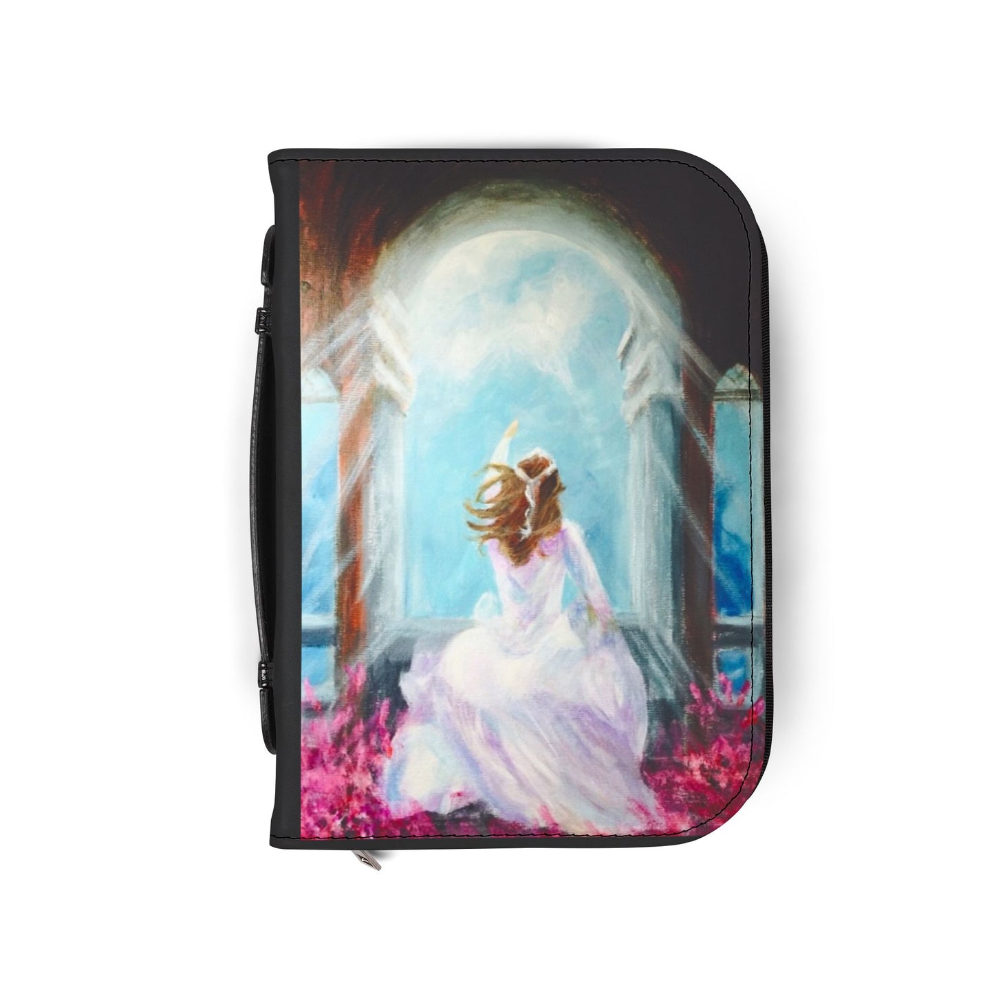 Artistic Bible Cover with Bride of Christ Design