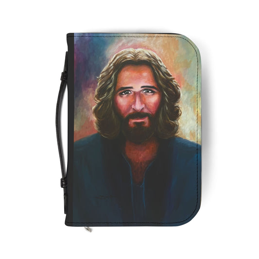 Artistic Bible Cover with Jesus Design